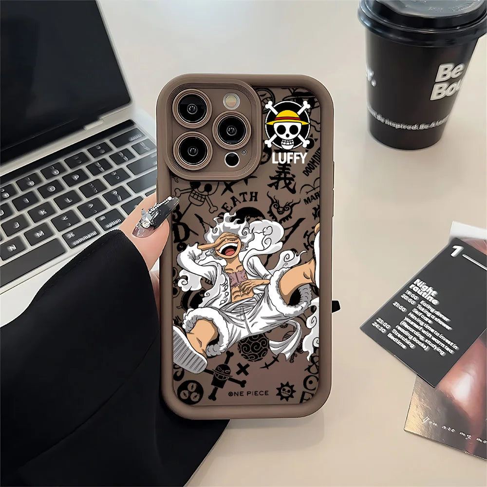 Anime One Piece Luffys Zoros Phone Case for IPhone 17e 17 16e 16 15 14 13 12 11 Air Pro Max Mini XR Plus Soft TPU Back Cover