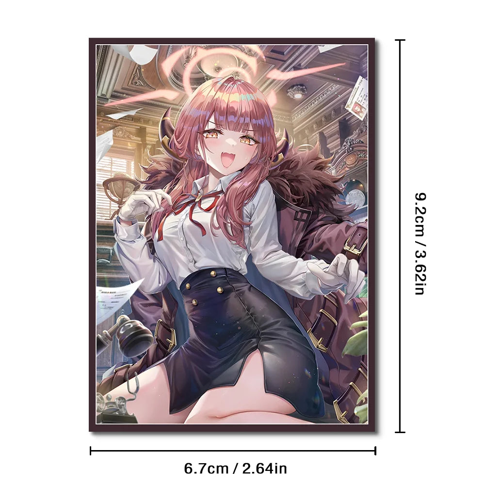 60PCS 67x92mm Anime Card Sleeves Board Game Cards Protector PTCG Cards Shield Card Cover for PTCG/MGT Trading Cards