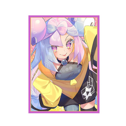 50PCS 66X91mm Holographic Anime Card Sleeves Playing Card Cover Board Game Cartoon Toploading Trading Card Protector for MTG/PKM
