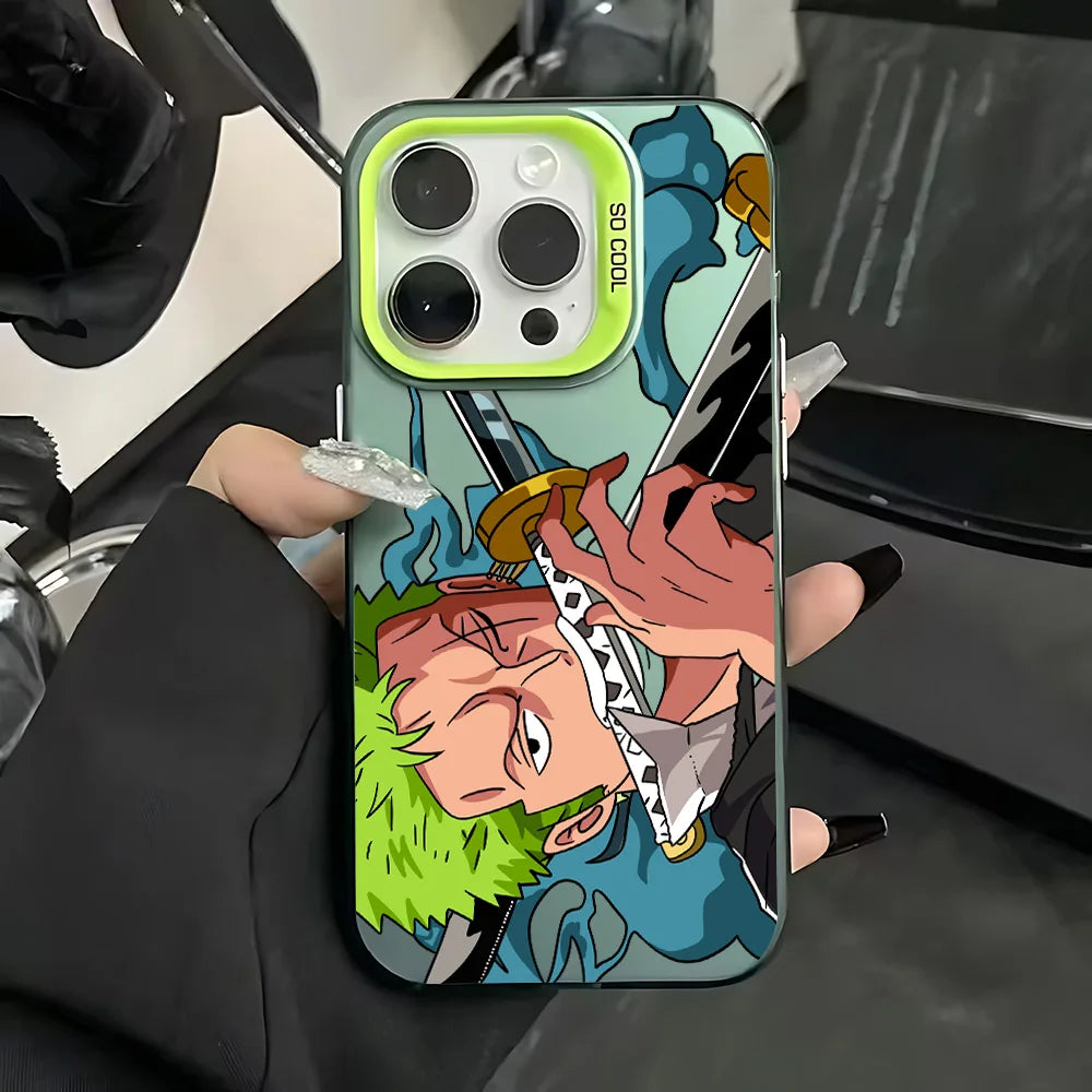 Anime One Piece Luffys Zoros Phone Case for IPhone 17 17e 16e 16 15 14 13 12 11 Pro Max Air Plus Anti Fall Matte Back Cover