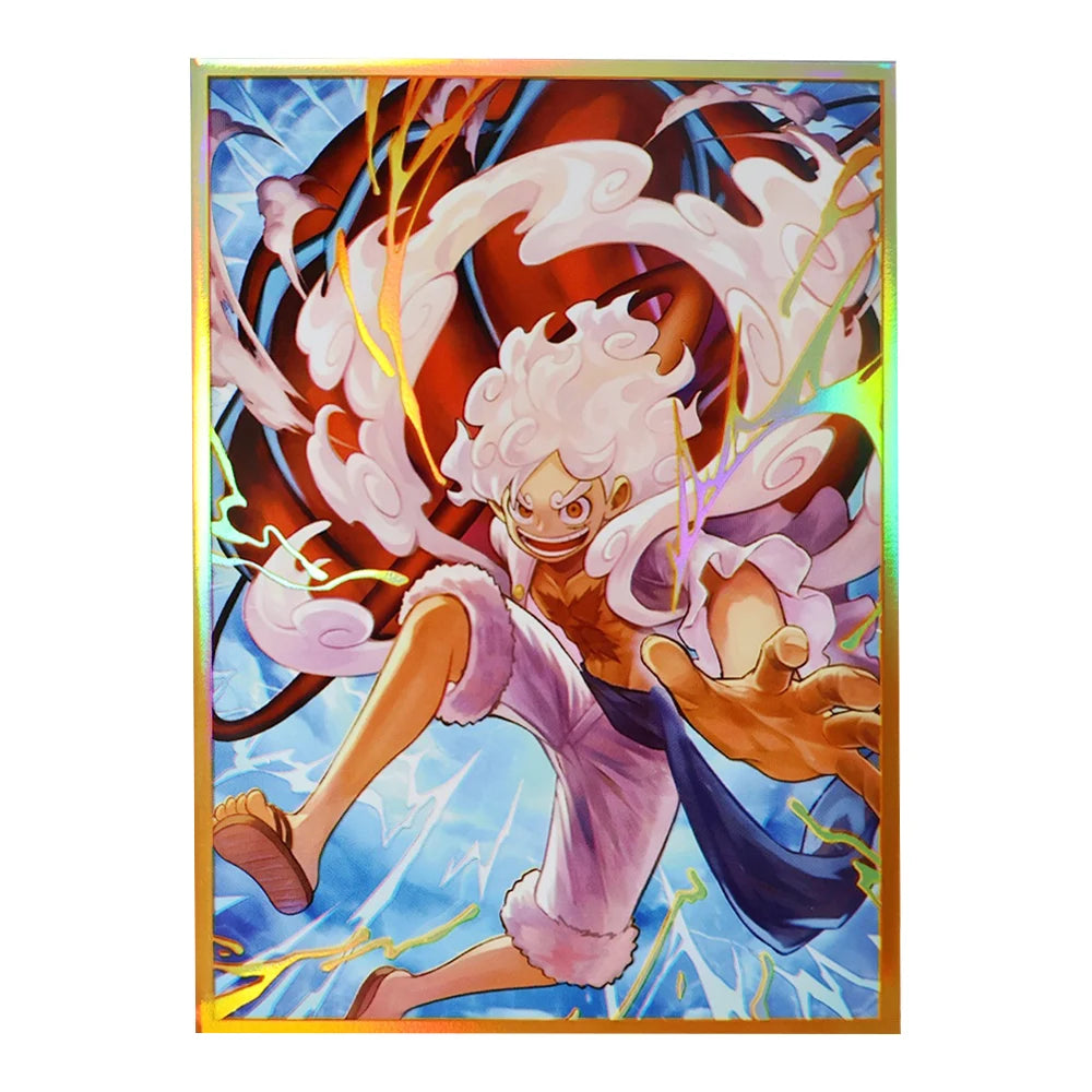 67x92mm Holographic Art Anime Card Sleeves Board Game Trading Card Protector for PTCG/MTG/PKM Game Cards 60PCS