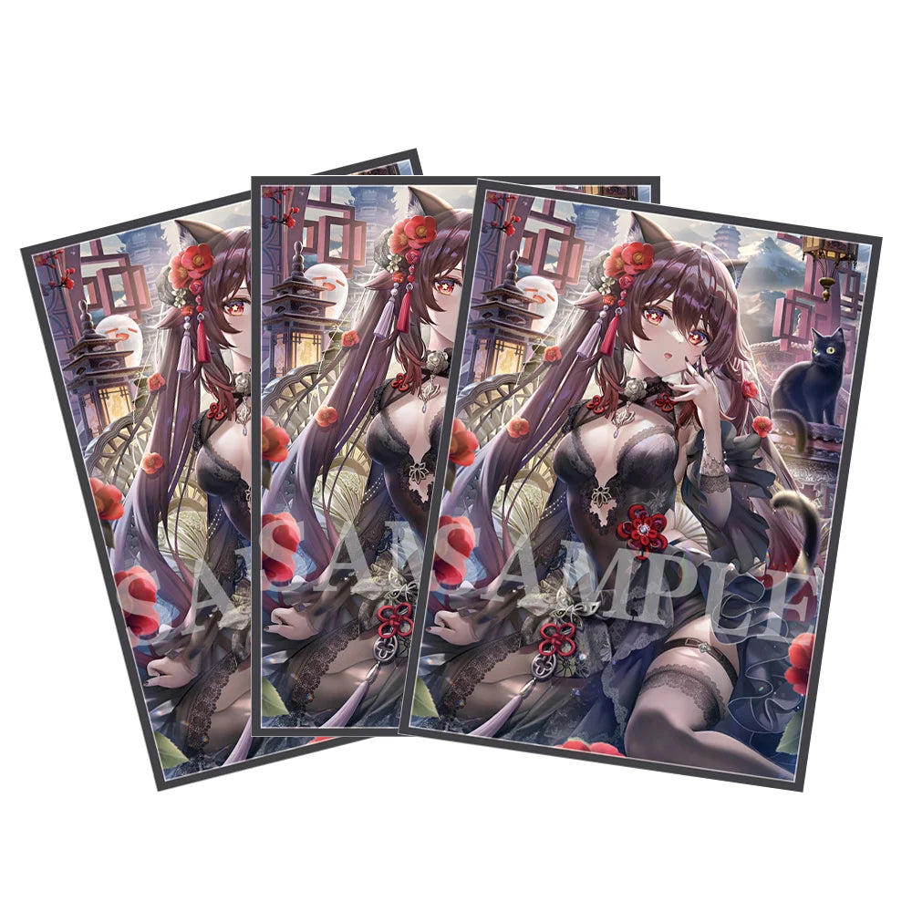 60PCS 67x92mm Limited Amount Art Anime Card Sleeves Board Game Trading Card Protector for MTG/PKM/PTCG Game Cards