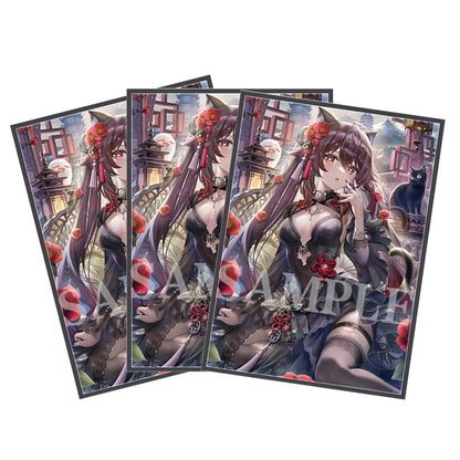 60PCS 67x92mm Limited Amount Art Anime Card Sleeves Board Game Trading Card Protector for MTG/PKM/PTCG Game Cards