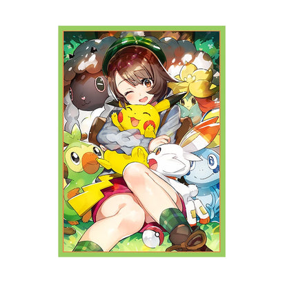 50PCS 66X91mm Holographic Anime Card Sleeves Playing Card Cover Board Game Cartoon Toploading Trading Card Protector for MTG/PKM