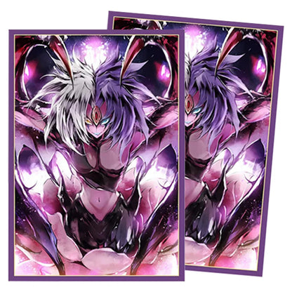 63x90mm 50PCS Holographic Card Sleeves, Anime Card Sleeves for Game Cards/ YGO Card Collection Player's Favorite Cartoon Sleeves