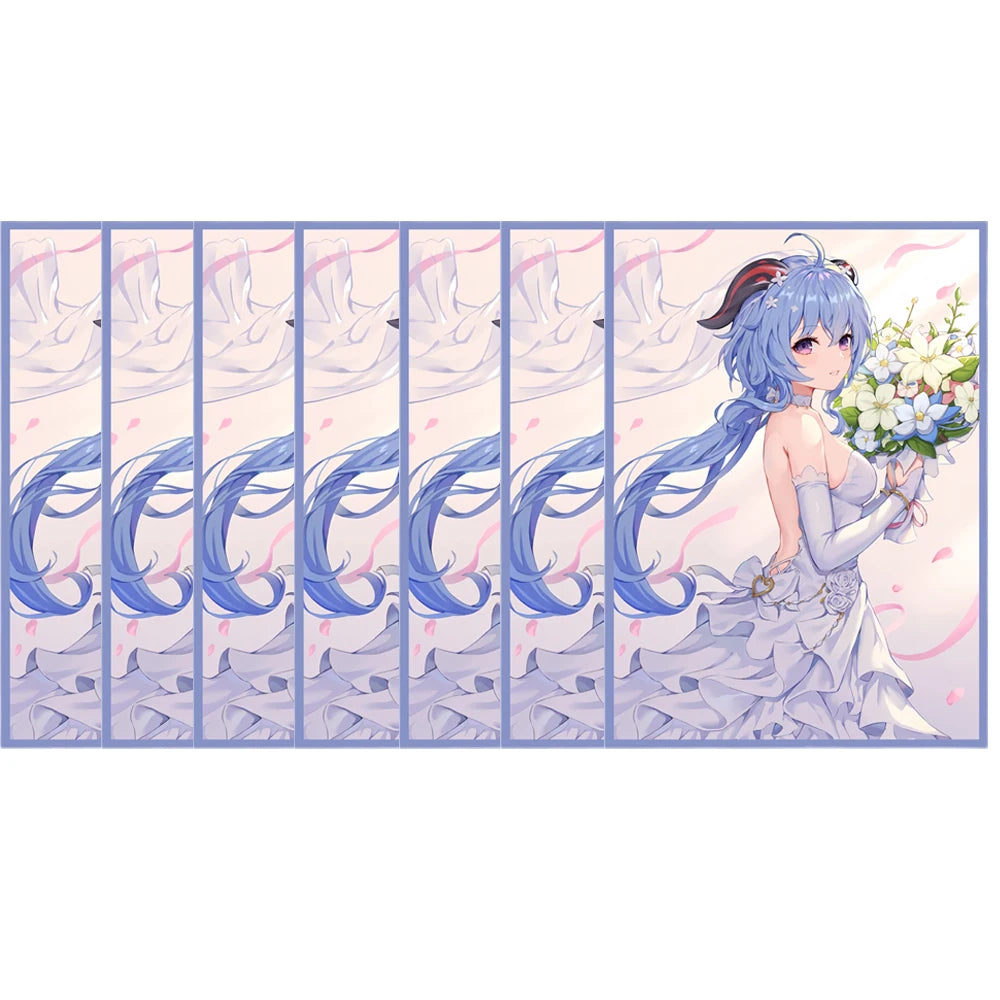 60PCS 67x92mm Anime Card Sleeves Board Game Cards Protector Cards Shield Double Card Cover for PTCG/PKM/MGT WS Trading Cards