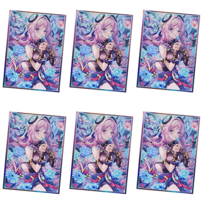 60PCS 67x92mm Laser Cartoon Character Protective Sleeves Cartoon Deck Shield Card Cover for MGT/PTCG Game Cards