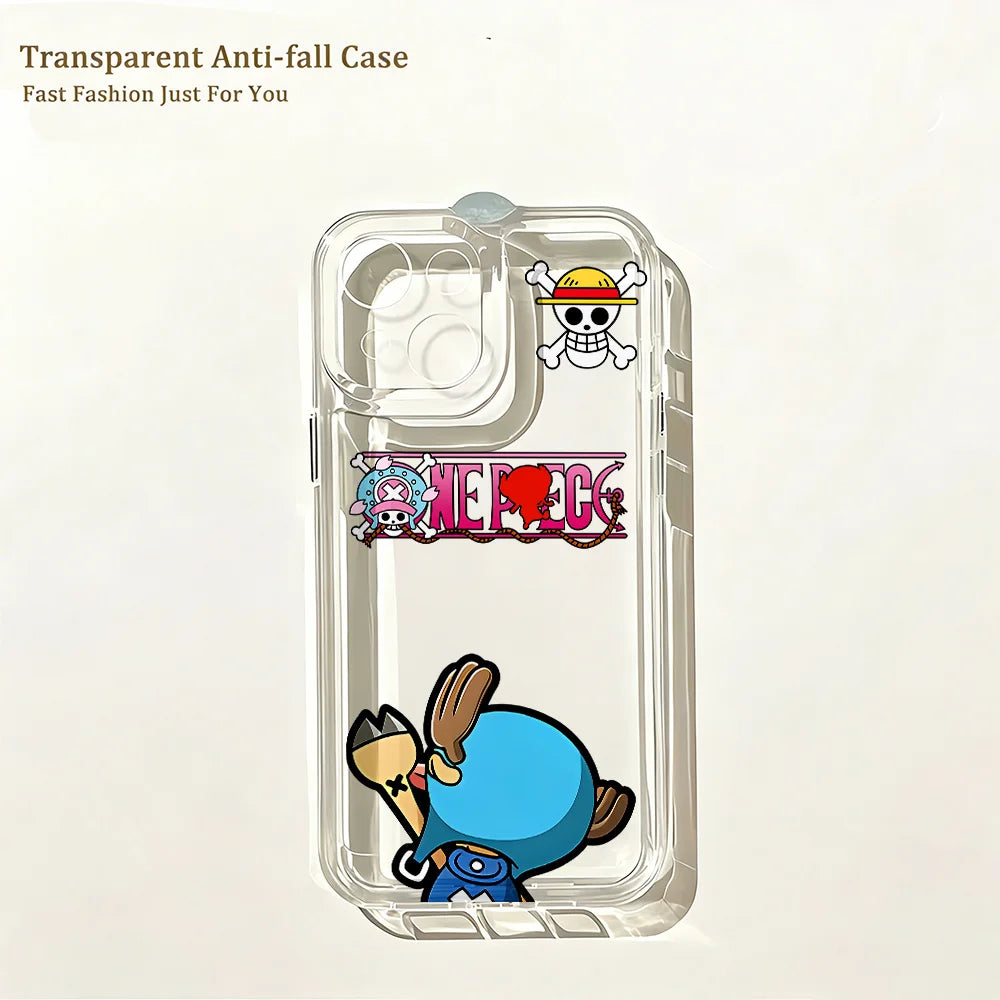 Anime New One Piece Cute Phone Case for IPhone 17e 17 16 16e 15 14 13 12 11 Mini Pro Max X XR XSMax Air Plus Clear Back Cover
