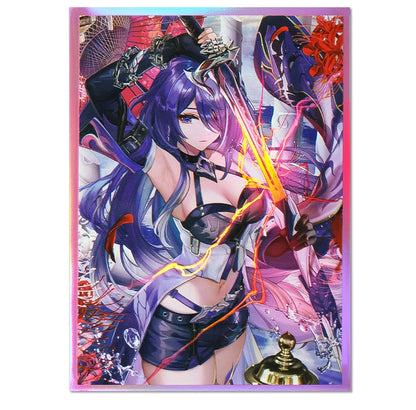 60PCS 67x92mm Standard Size Laser Anime Card Sleeves Cartoon Character Printing Deck Protector for MTG/PTCG Game Cards