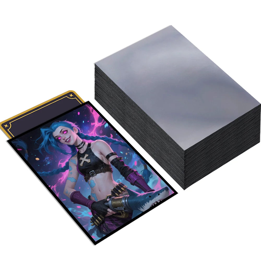 60PCS Standard Size Anime Art Card Sleeves 66x91mm Matte Trading Card Protectors for MTG /PKM/TCG Board Game Cards