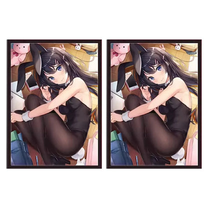 60PCS 67x92mm Anime Card Sleeves Board Game Cards Protector Cards Shield Double Card Cover for PTCG/PKM/MGT WS Trading Cards