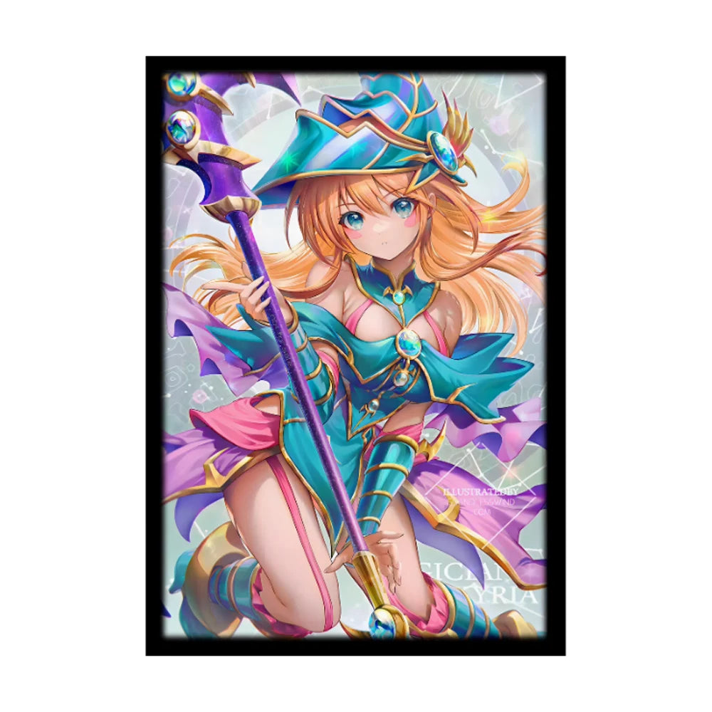 63x90mm 50PCS laser Illustration Anime Card Sleeves Trading Card Sleeves Japanese Card Protector for YGO Game Cards