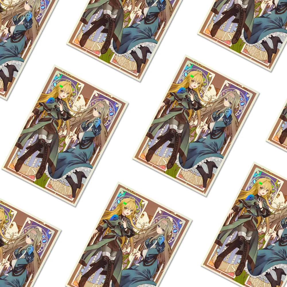50PCS 63x90mm Cartoon Card Sleeves Holographic Trading Card Sleeves Japanese Card Protector for YGO Game Cards