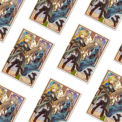 50PCS 63x90mm Cartoon Card Sleeves Holographic Trading Card Sleeves Japanese Card Protector for YGO Game Cards