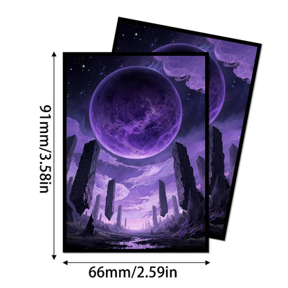 60PCS 66x91mm Standard Size Anime Card Sleeves Matte TCG Trading Card Sleeves for MTG /PKM/ PTCG Board Game Cards