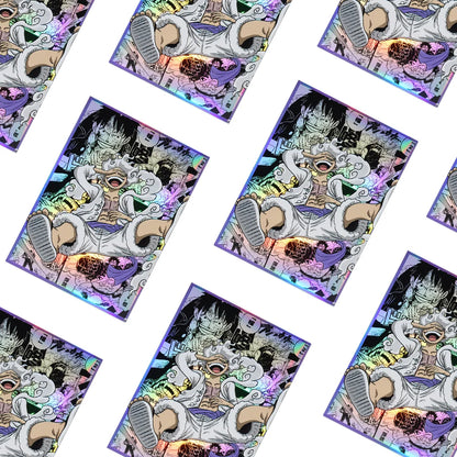 60PCS OPCG Luffy  Laser Anime Card Sleeves for PTCG MGT  Table Games Trading Card Protector 66x91mm Anime One Piece