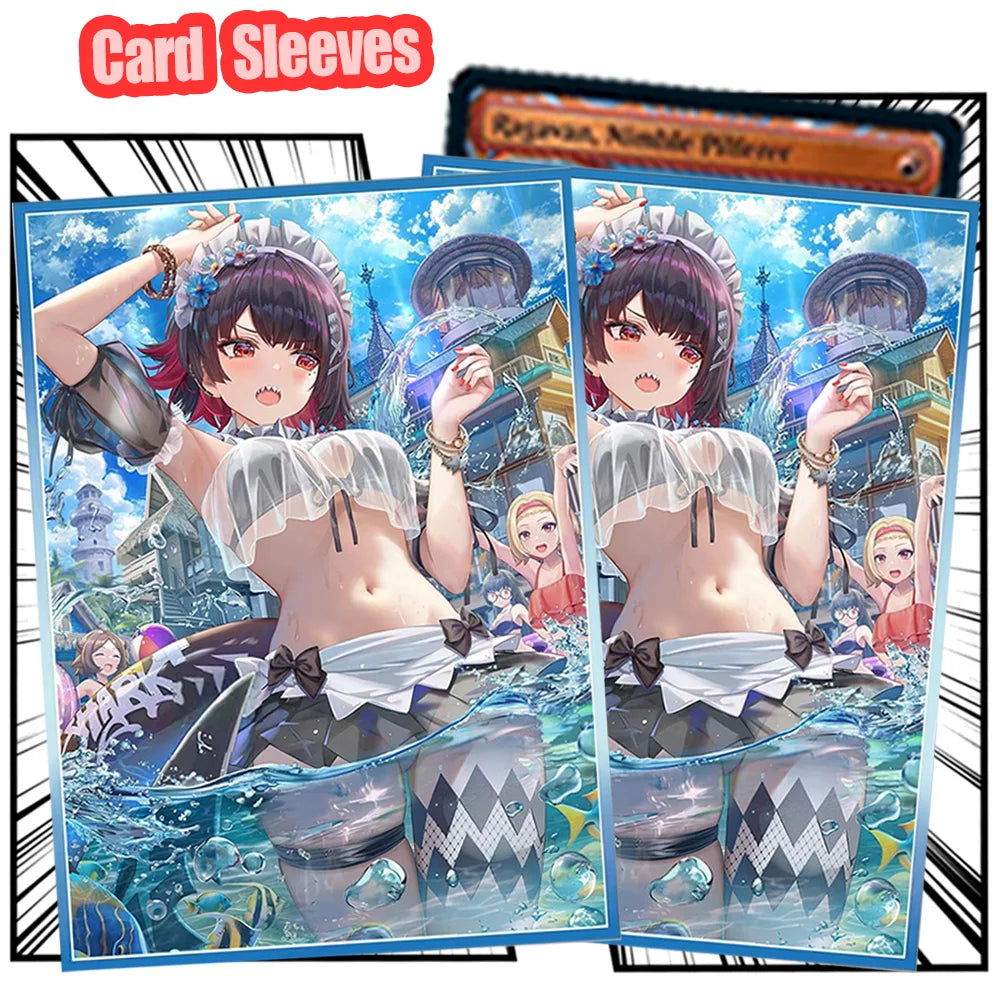 67*92mm 60PCS One Piece Luffy Yamato Card Sleeves for PTCG MGT OPCG Trading Cards Collection Card Protector High Quality