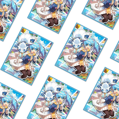 50PCS 66x91mm Anime Card Sleeves Foil Board Game Cards Protector Cards Shield Double Card Cover for PTCG/PKM/MGT WS Trading Card