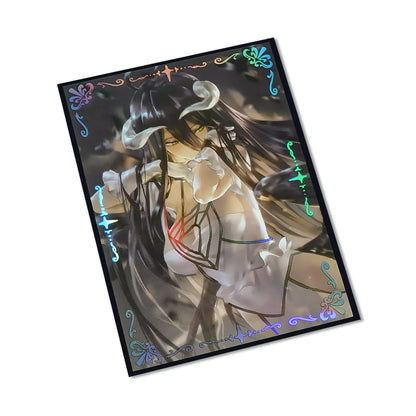 60PCS Holographic Anime Card Sleeves for MTG 67×92mm Top Loading Board Game Card Protector Compatible with TCG/PTCG/PKM