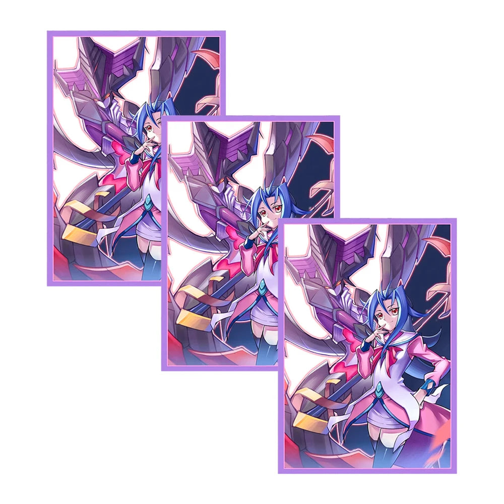 50PCS 63x90mm Anime Cute Card Sleeves YGO Card Sleeves Illustration Anime Protector Card Cover for Board Games Trading Cards
