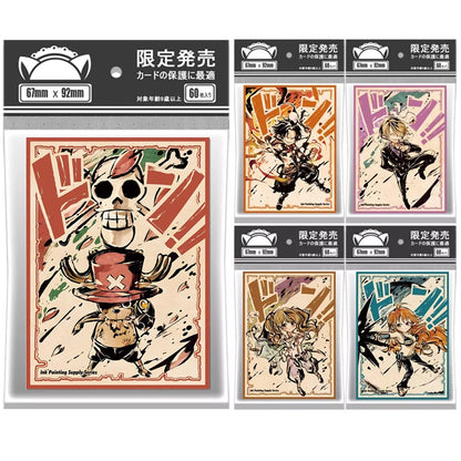 60pcs 67x92mm 5 Styles of Laser Anime Card Sleeves Board Game Card Protector for MTG/PTCG Card Games