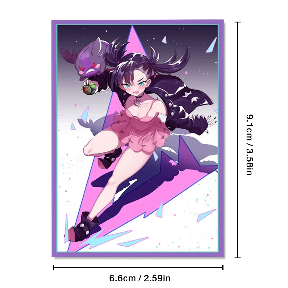 66*91mm Anime Card Sleeves for PTCG/Game Card 50PCS Standard Size Trading Card/Collection Card Sleeves