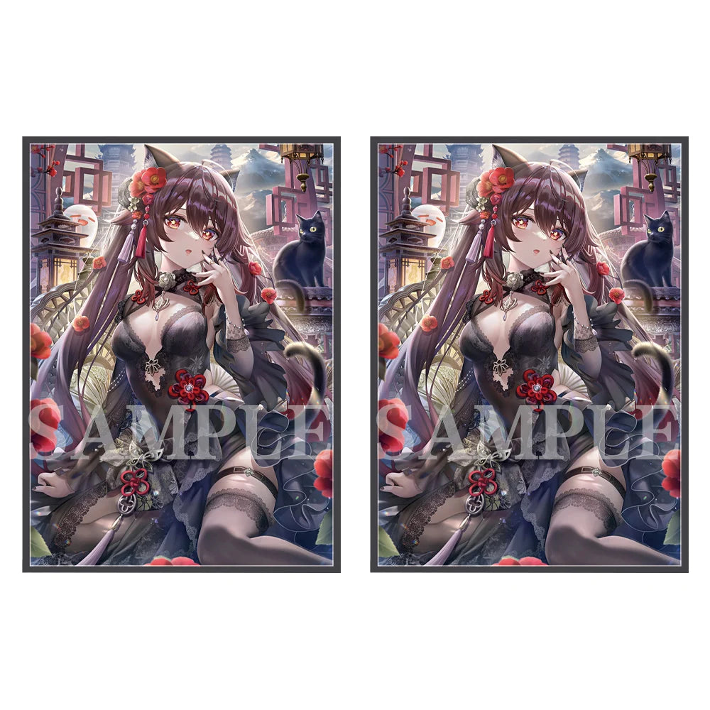 60PCS 67x92mm Limited Amount Art Anime Card Sleeves Board Game Trading Card Protector for MTG/PKM/PTCG Game Cards