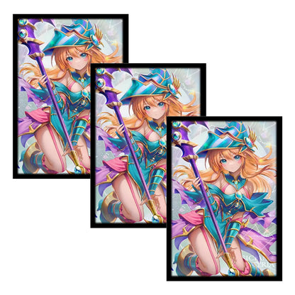 63x90mm 50PCS laser Illustration Anime Card Sleeves Trading Card Sleeves Japanese Card Protector for YGO Game Cards