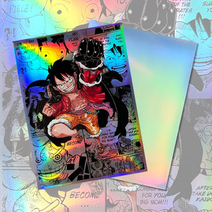 60PCS 67X92mm Standard Size Art Anime Card Sleeves OPCG/PTCG Game Top Loading Board Game Trading Card Protector