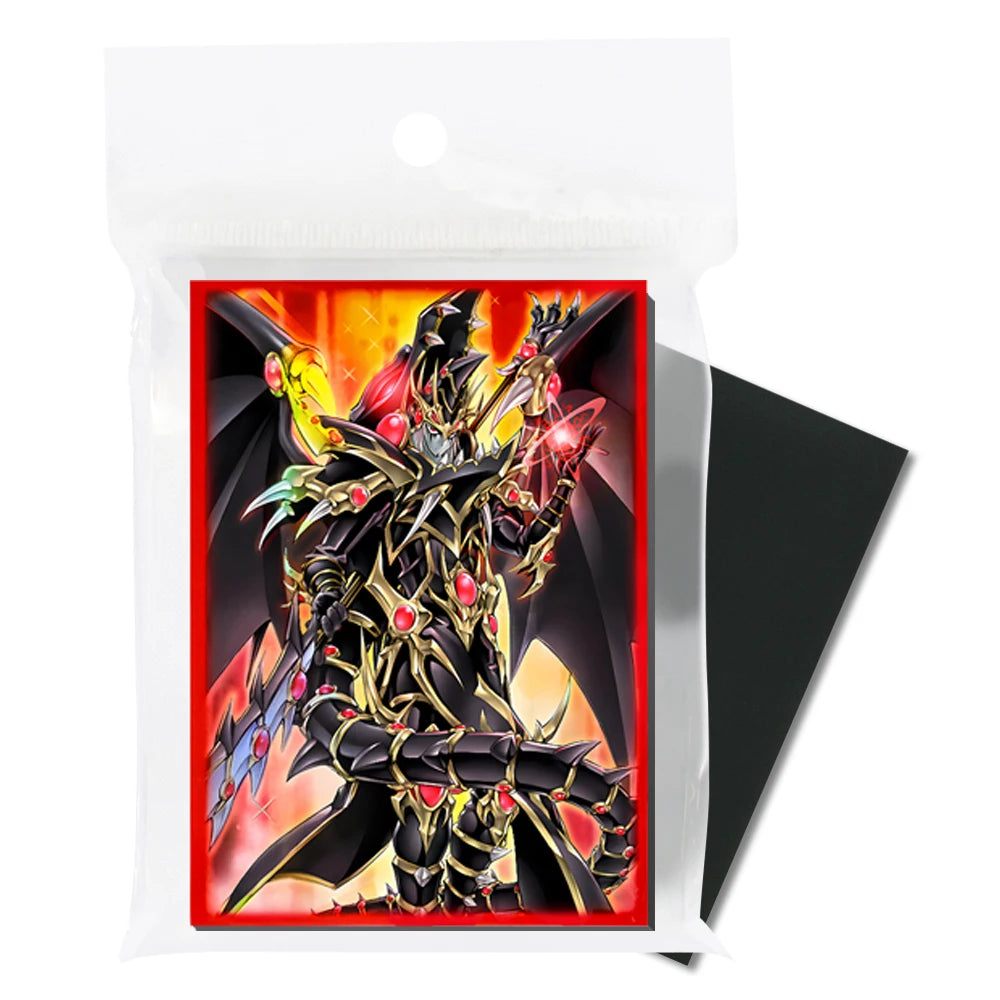 50PCS Holographic Anime Card Sleeve Protector for YGO Mini Photo Card Protector 63x90mm Best Gift