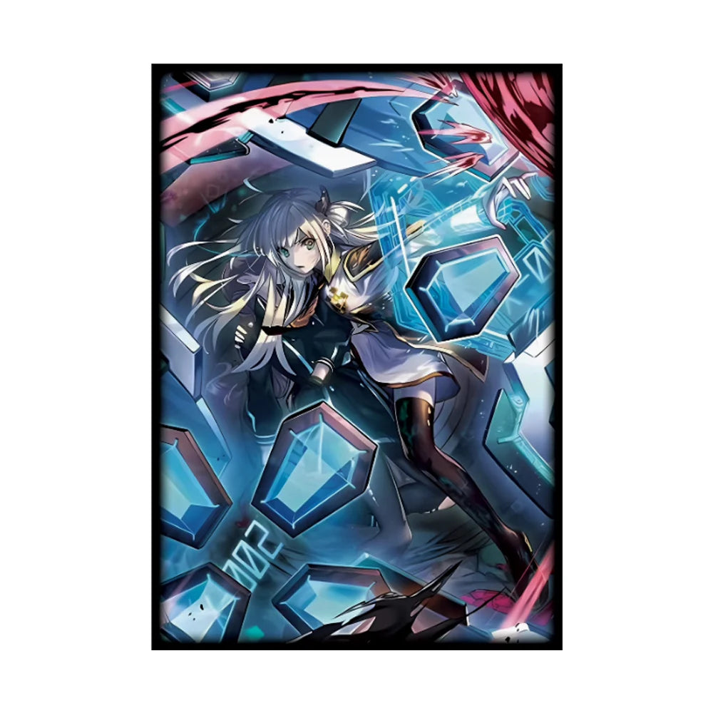 63x90mm 50PCS Holographic Laser Illustration Anime Card Sleeves Trading Card Sleeves Japanese Card Protector for YGO Game Cards
