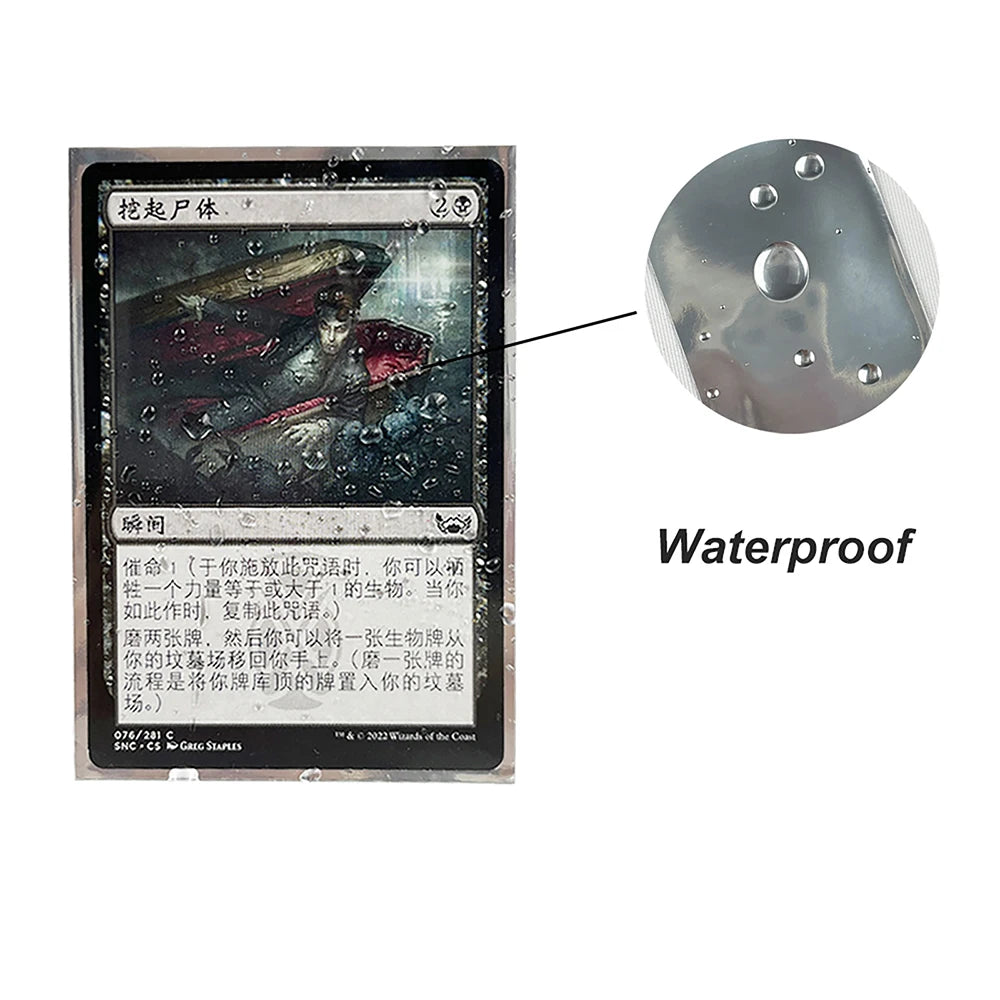 60PCS 67×92mm Silver Bottom Anime Card Sleeves Cartoon Character Printing Deck Protector for MGT/PTCG Game Cards Excellent Gift