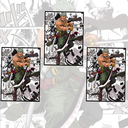 60PCS 66x91mm One Piece Anime Card Sleeves Illustration Outer Protector Shield Card Cover for  PTCG/TCG Board Games Trading Card