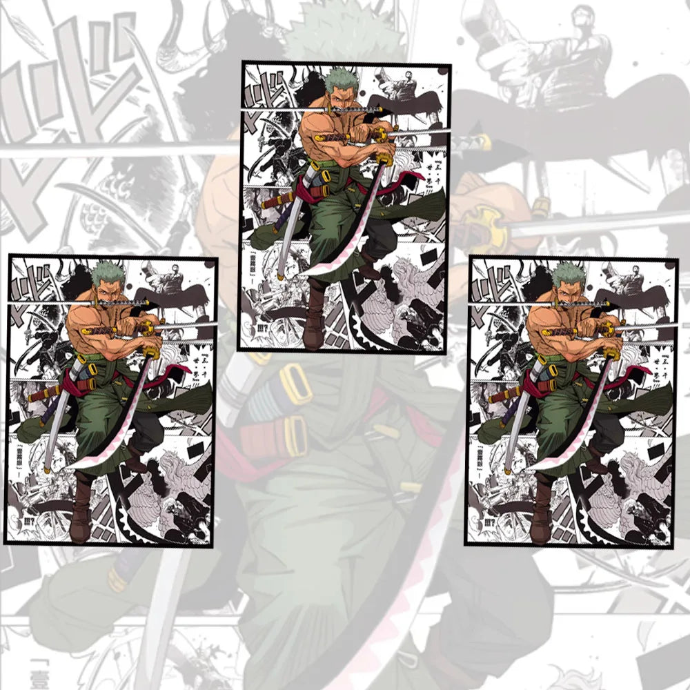 60PCS 66x91mm One Piece Anime Card Sleeves Illustration Outer Protector Shield Card Cover for  PTCG/TCG Board Games Trading Card