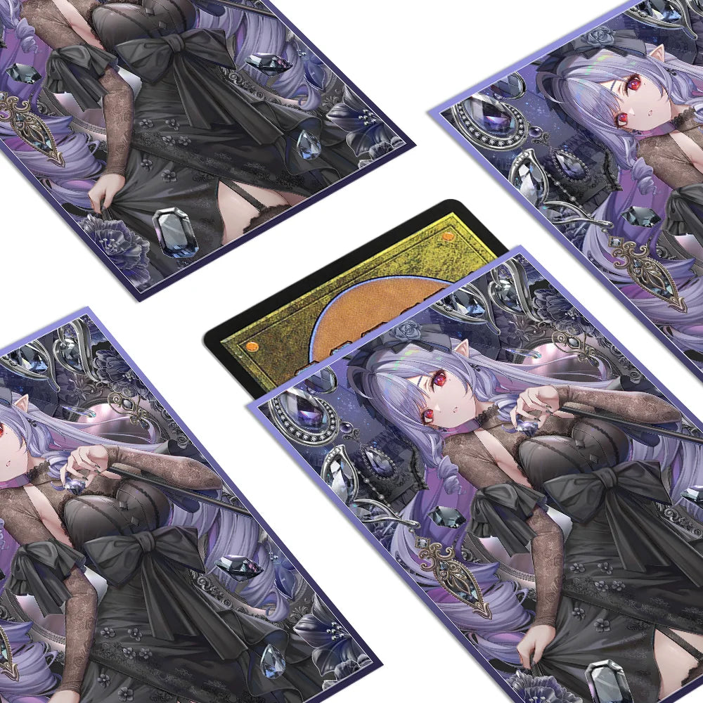 60PCS 67x92mm Standard Size Anime Cartoon Card Sleeves Top Loading Board Game Card Protector for TCG/PTCG/PKM
