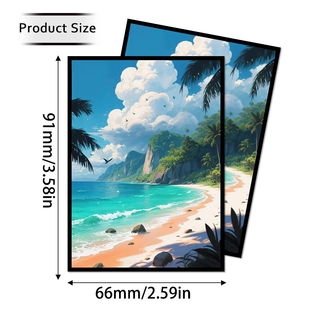 60PCS 66X91mm 4 Styles Standard Size Printing Anime Card Sleeves for MGT Board Game Trading Card The Best Gift for Collector