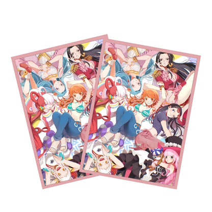67*92mm 60PCS One Piece Luffy Yamato Card Sleeves for PTCG MGT OPCG Trading Cards Collection Card Protector High Quality