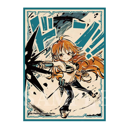 60pcs 67x92mm 5 Styles of Laser Anime Card Sleeves Board Game Card Protector for MTG/PTCG Card Games