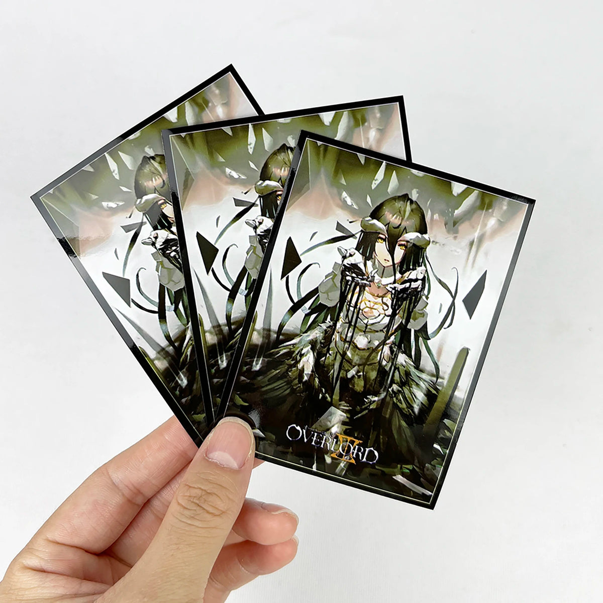 60 PCS Art Anime Card Sleeves for MTG, 67×92mm Top Loading Board Game Inner Card Protector for TCG/PTCG/PKM(Overlord)