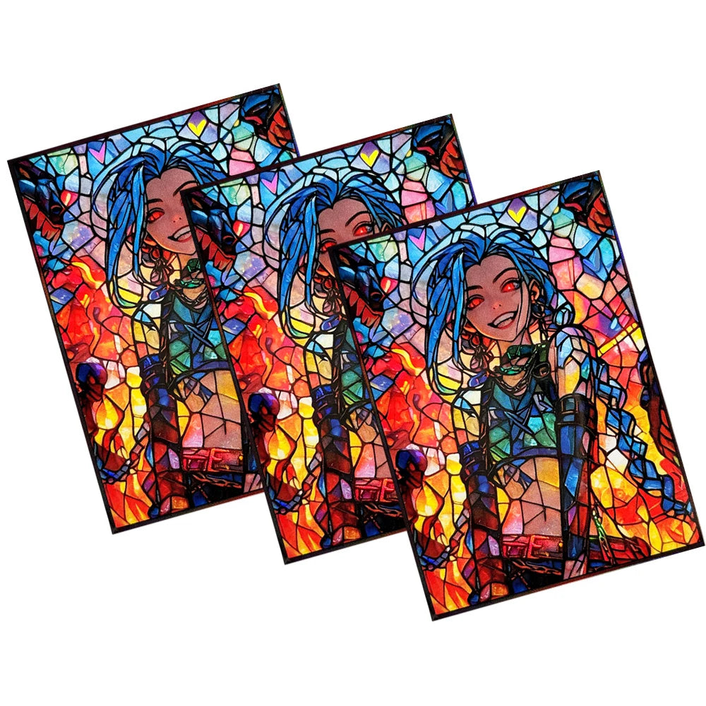 50PCS 66X91mm Standard Size Cartoon Anime Card Sleeves Board Game Trading Card Protector for MGT/PKM/PTCG
