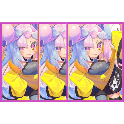 50PCS 66*91mm Anime Card Sleeves for PTCG/MGT/ Sports Card Trading Card Protector Holographic Cute Game Card Sleeves
