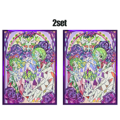 60PCS-120PCS 66×91mm Holographic Anime Card Sleeves for MGT Top Loading Board Game Inner Card Protector Compatible with TCG/PTCG