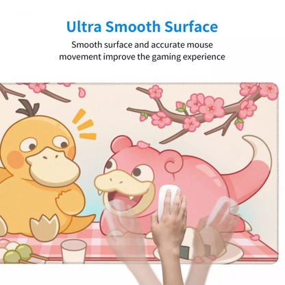 Psyduck Slowpoke Board Game Pokemon Playmat Card Game TCG CCG Deskmat Mousepad