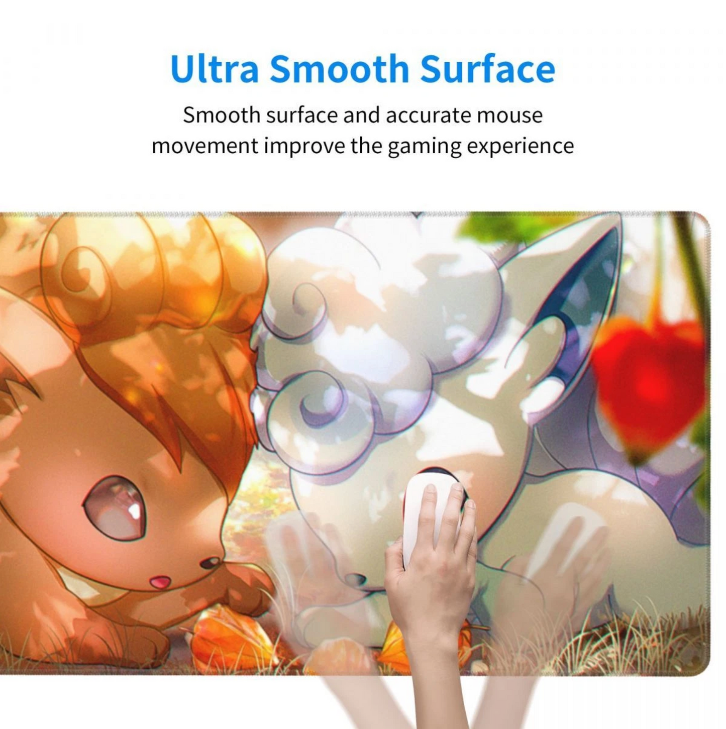 Alolan Vulpix Board Game Pokemon Playmat Card Game TCG CCG Deskmat Mousepad