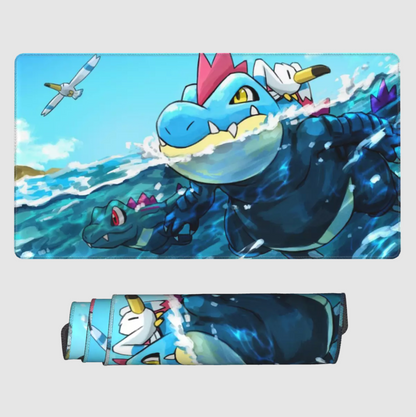 Totodile Board Game Pokemon Table Playmat Card Game TCG CCG Deskmat Mousepad