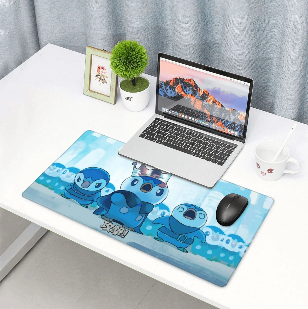 Piplup Board Game Pokemon Playmat TCG CCG PTCG Trading Card Game Deskmat Mousepad