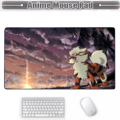 Board Card Game Pokemon Arcanine Mousepad PTCG CCG MTG Card Game Playmat Deskmat