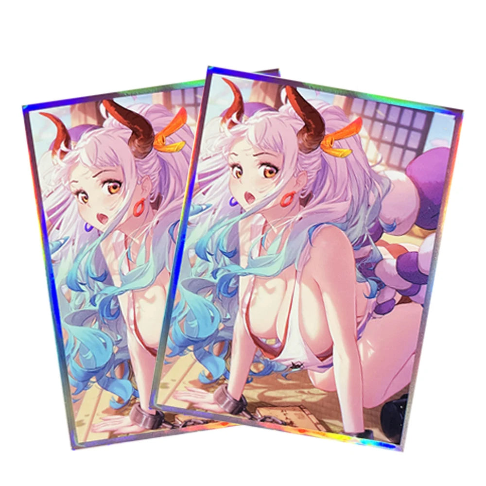 67*92mm 60PCS One Piece Luffy Yamato Card Sleeves for PTCG MGT OPCG Trading Cards Collection Card Protector High Quality