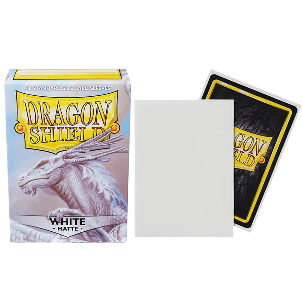 100PCS Dragon Shield Card Sleeve Matte Red/Ivory/Clear/Crimson/Magenta/Black Protector for Trading Cards/ PTCG 66x91mm