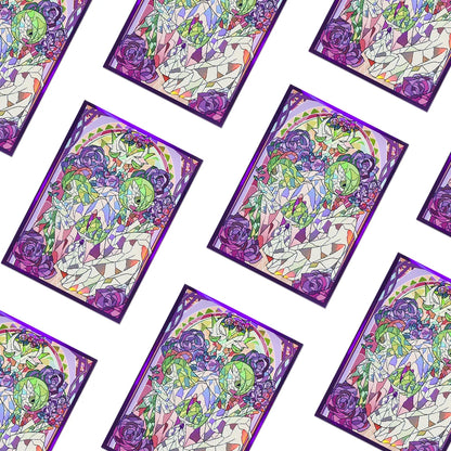 60PCS-120PCS 66×91mm Holographic Anime Card Sleeves for MGT Top Loading Board Game Inner Card Protector Compatible with TCG/PTCG